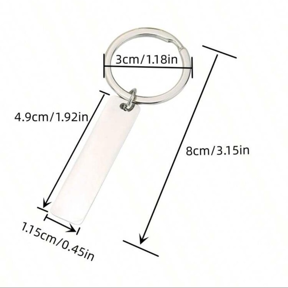 🪷NIP Silver Stainless Steel Keychain: Don't Do Stupid Sh*t Love Mom Key Chain - Picture 5 of 5